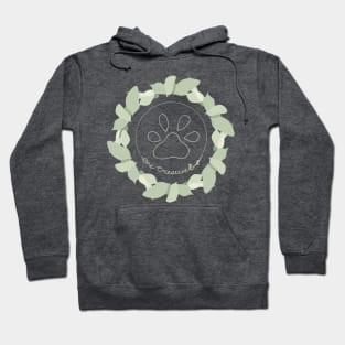 One Creative Pup Leaf Circle Hoodie